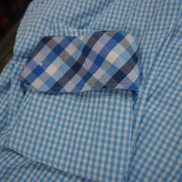 Luxury Tailorbyrd Men's Long-Sleeve Button-Down Shirt, Blue, Size XXL - Picture 3 of 4